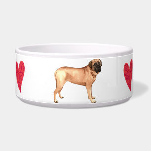 Ich Liebe mein Mastiff Napf