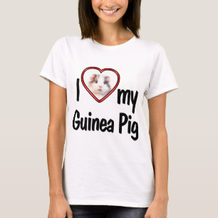 Ich liebe mein Meerschweinchen - Cute Red Heart Fo T-Shirt