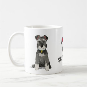 Ich Liebe mein Mini Schnauzer Kaffeetasse