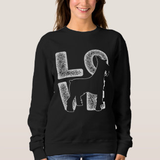 Ich liebe mein Miniature Schnauzer Hund Thema Sweatshirt