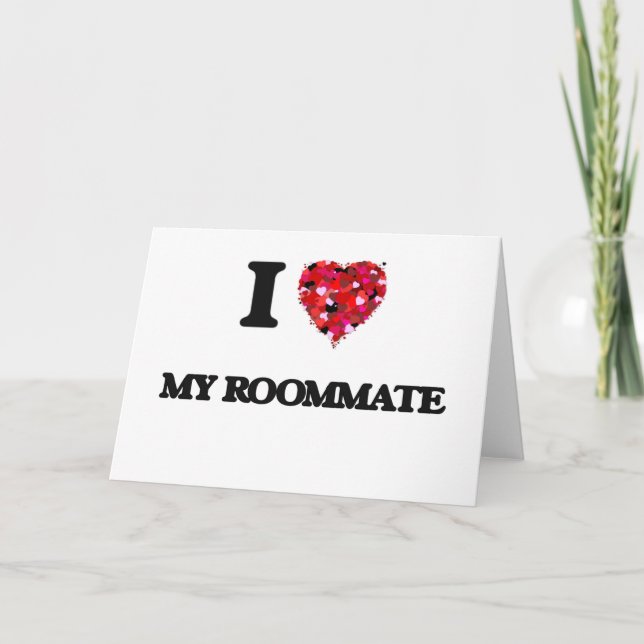 Ich Liebe mein Mitbewohner Karte (Vorderseite)