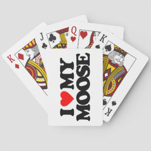 ICH LIEBE MEIN MOOSE SPIELKARTEN
