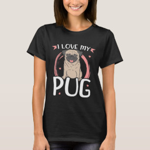 Ich Liebe mein Mops Hundebesitzer Geschenk Essenzi T-Shirt
