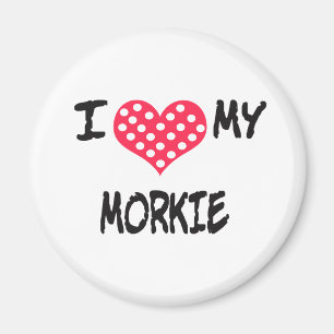 Ich Liebe mein Morkie Magnet