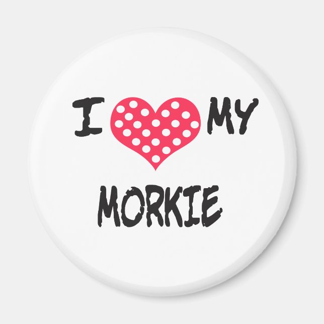 Ich Liebe mein Morkie Magnet (Vorne)