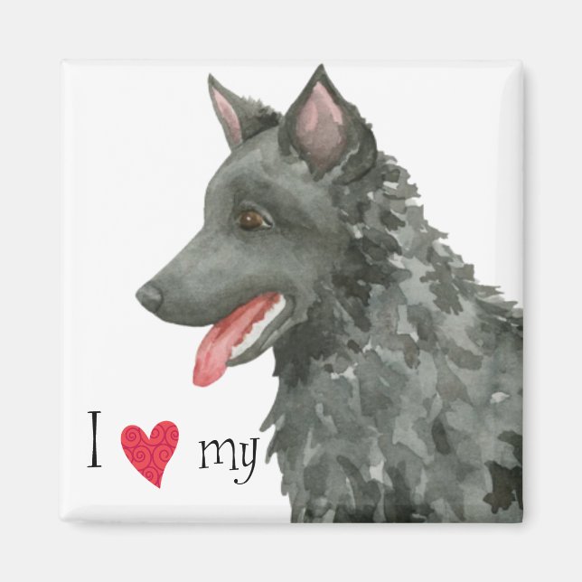 Ich Liebe mein Mudi Magnet (Vorne)