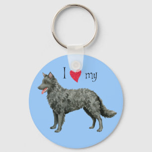 Ich Liebe mein Mudi Schlüsselanhänger