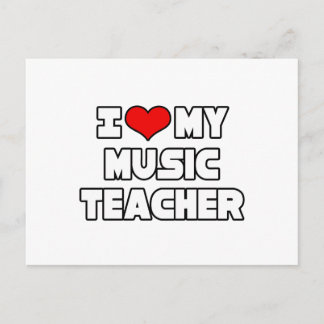 Ich Liebe mein Musiklehrer Postkarte