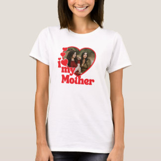 Ich liebe mein Mutterherz Foto Muttertag T-Shirt