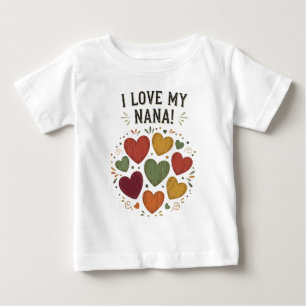 Ich Liebe mein Nana Country Herz Baby T-shirt