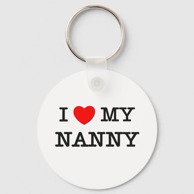 Ich Liebe mein NANNY Schlüsselanhänger (Vorderseite)