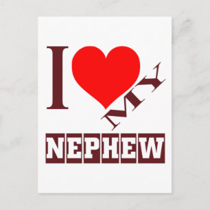 Ich Liebe mein Nephew. Postkarte