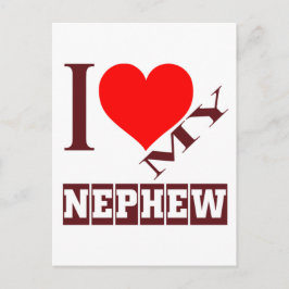 Ich Liebe mein Nephew. Postkarte