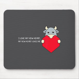 Ich liebe mein neues Herz, das mich liebt Herzgesu Mousepad
