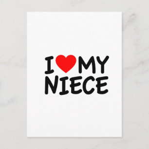 Ich Liebe mein Nichte Postkarte