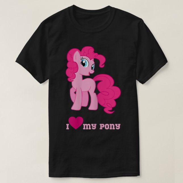 Ich Liebe mein niedliches Pony Fantasy-Tee  T-Shirt (Design vorne)