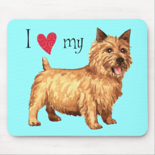 Ich Liebe mein Norwich Terrier Mousepad