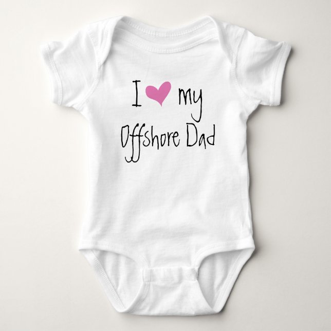 Ich Liebe mein Ölfeld-Vater Baby Strampler (Vorderseite)