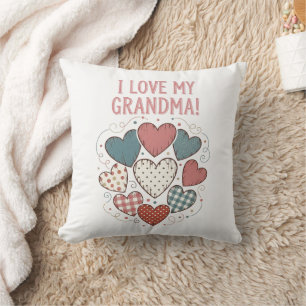 Ich Liebe mein Oma Country Herzdesign Kissen