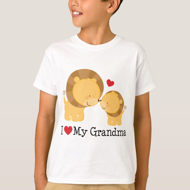 Ich Liebe mein Oma-Geschenk T-Shirt (Vorderseite)
