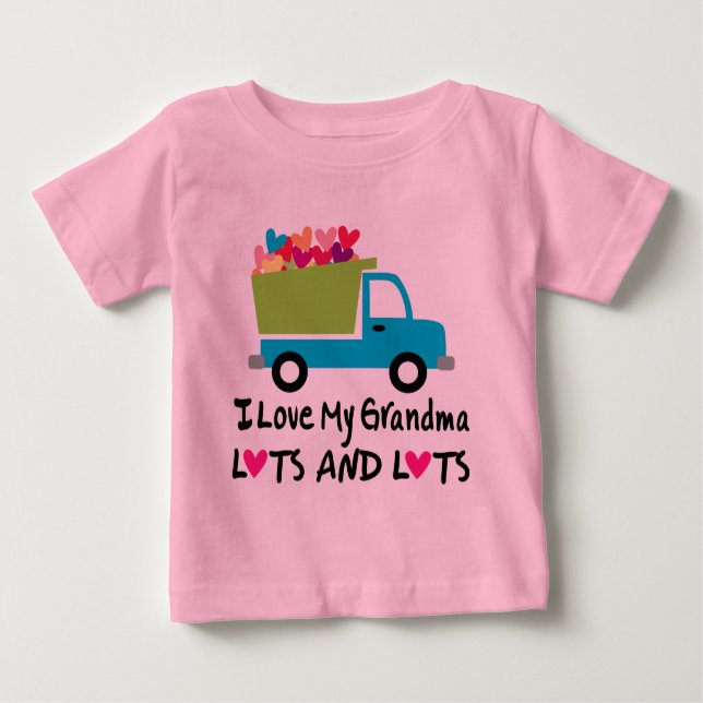 Ich Liebe mein Oma Kids-Geschenk Baby T-shirt (Vorderseite)