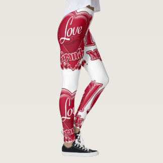 Ich Liebe mein Oma Rotes Herz Leggings