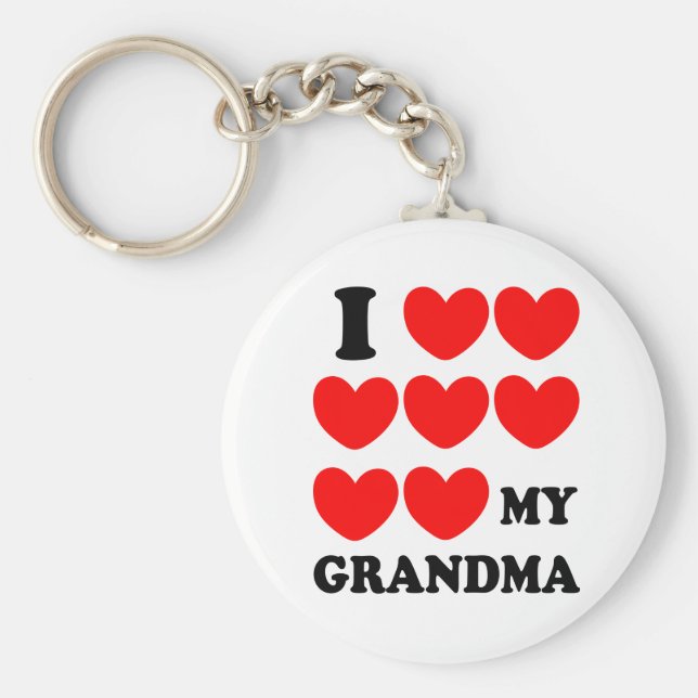 Ich Liebe mein Oma Schlüsselanhänger (Vorne)