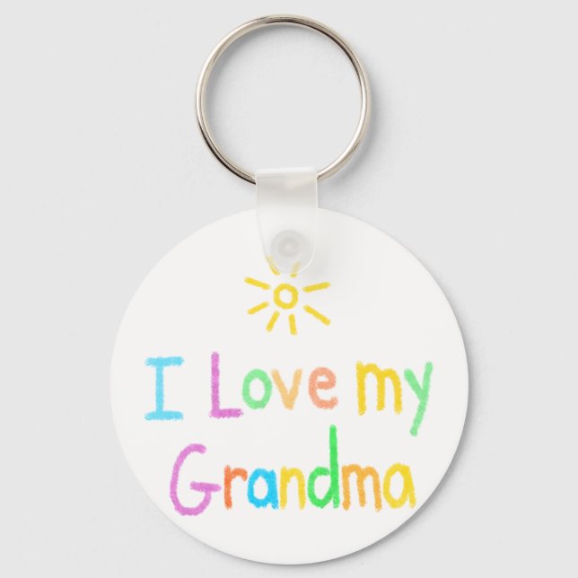 Ich Liebe mein Oma Schlüsselanhänger (Vorderseite)