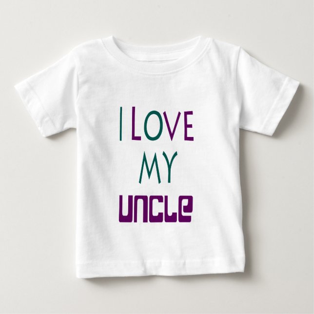 Ich Liebe mein Onkel Baby T-Shirt (Vorderseite)