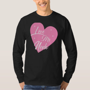Ich Liebe mein Onkel Herz meine Onkel-Grafik T-Shirt