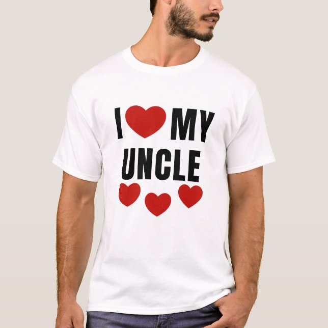 ICH LIEBE MEIN ONKEL T-Shirt (Vorderseite)
