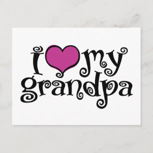 Ich Liebe mein Opa Postkarte