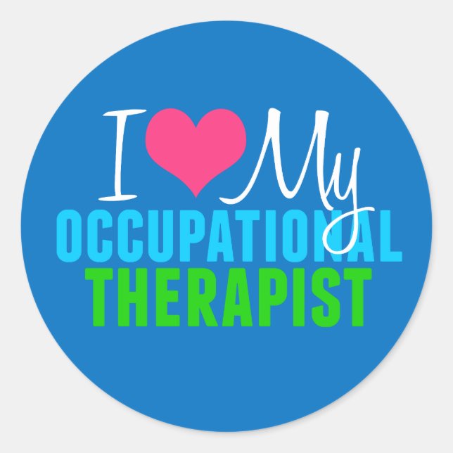 Ich Liebe mein OT Runder Aufkleber (Vorderseite)