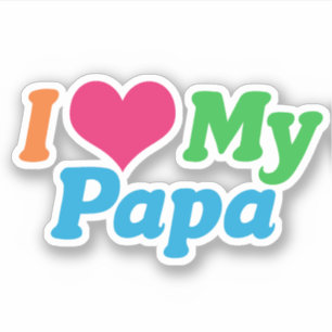 Ich Liebe Mein Papa Aufkleber