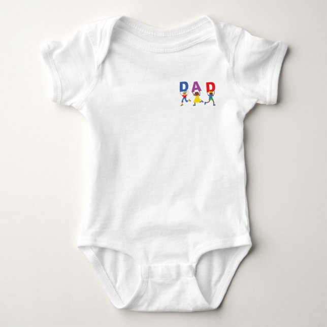 Ich Liebe mein Papa - Baby Jersey Bodysuit Baby Strampler (Vorderseite)