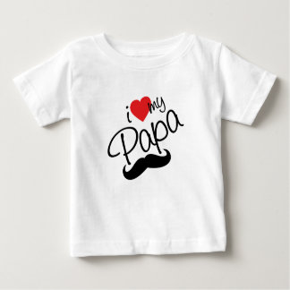 Ich Liebe mein Papa Baby T-shirt