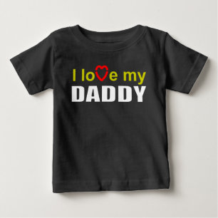 Ich Liebe mein Papa Baby T-shirt