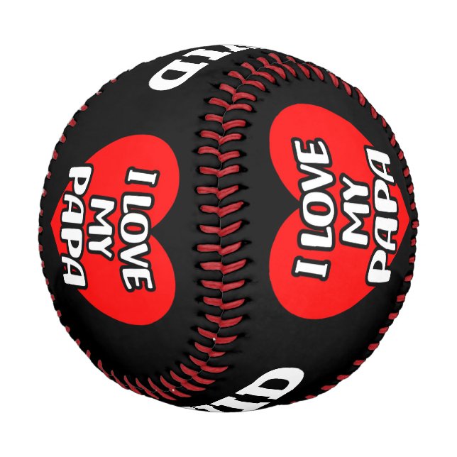 Ich Liebe Mein Papa Baseball (Schrägansicht)