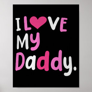 Ich Liebe Mein Papa Bester Vater je Vatertag Cool Poster