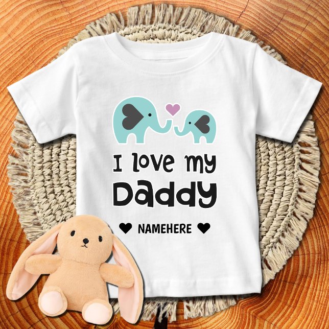 Ich Liebe mein Papa - Elefant Baby T-shirt (Von Creator hochgeladen)