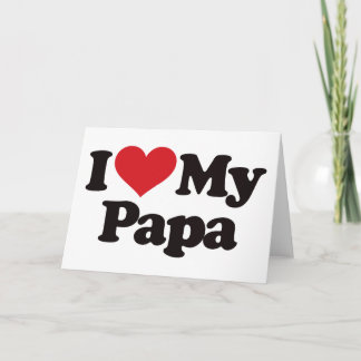 Ich Liebe Mein Papa Karte