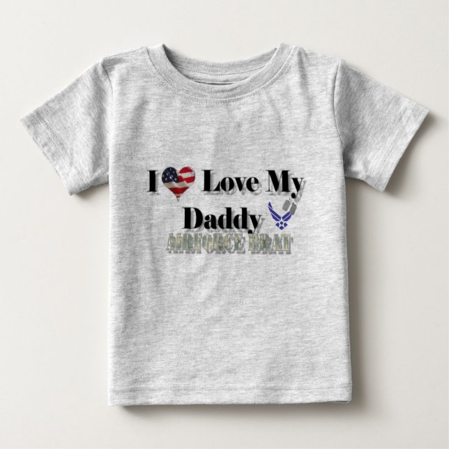 Ich Liebe mein Papa (Luftwaffenrat) Baby T-shirt (Vorderseite)