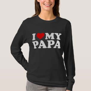 Ich Liebe mein Papa mit dem Herzen T-Shirt