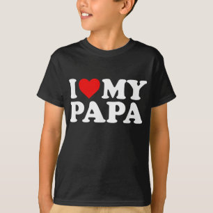 Ich Liebe mein Papa mit dem Herzen T-Shirt