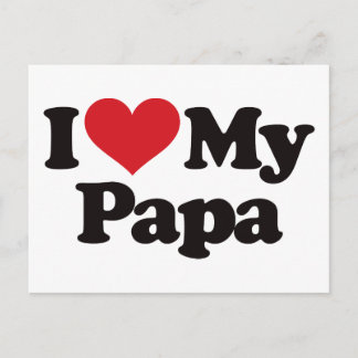 Ich Liebe Mein Papa Postkarte