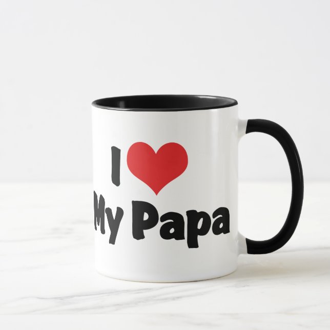 Ich Liebe Mein Papa Tasse (Rechts)
