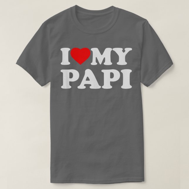 Ich Liebe mein Papi-Herz-Tank T-Shirt (Design vorne)