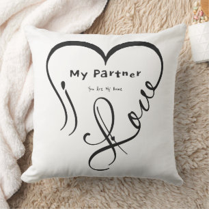 Ich Liebe mein Partner - Sie sind mein Zuhause-Thr Kissen