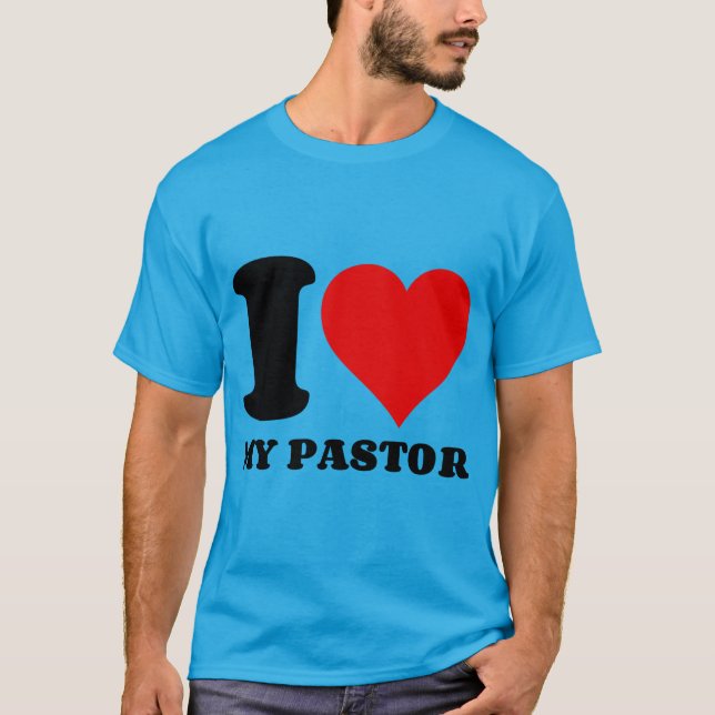 ICH LIEBE MEIN PASTOR T-Shirt (Vorderseite)