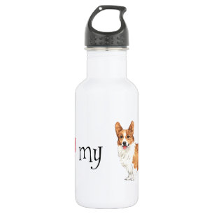 Ich Liebe mein Pembroke Welsh Corgi Trinkflasche